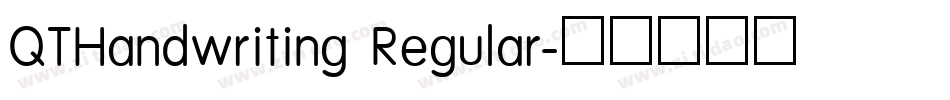QTHandwriting Regular字体转换